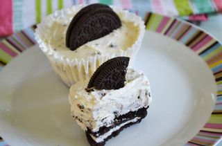 Mini Oreo cheesecakes