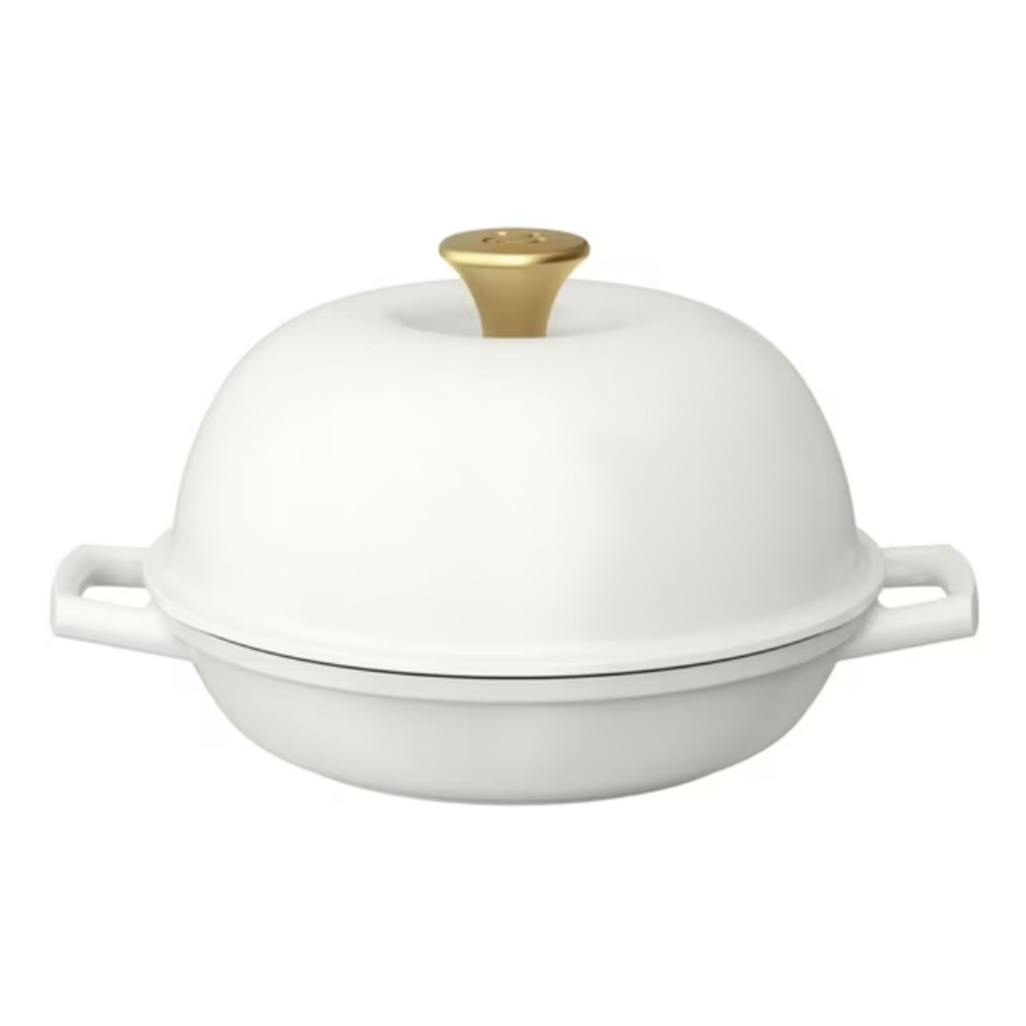 Beautiful Enameled Cast Iron Bread Oven, 10 inch, White Icing by Drew Barrymore