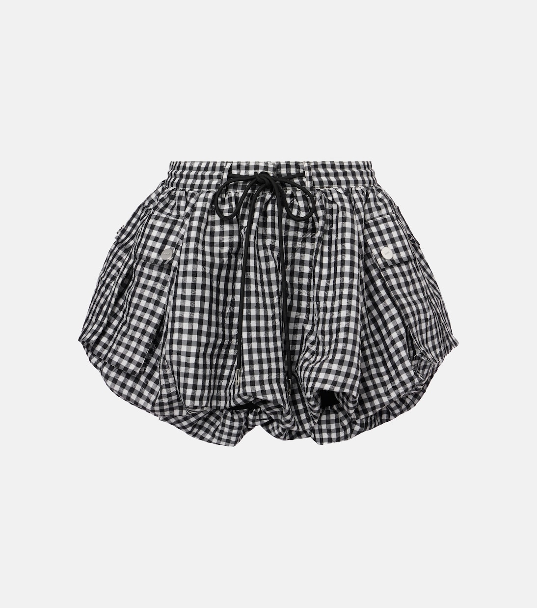 Gingham Taffeta Miniskirt