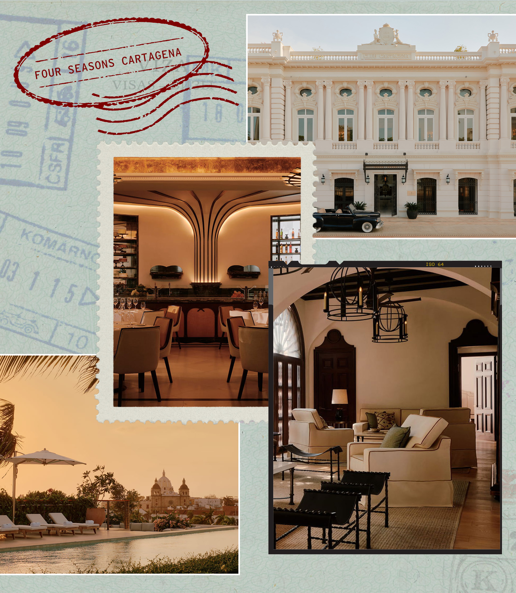 Collage of the Four Seasons Cartagena.