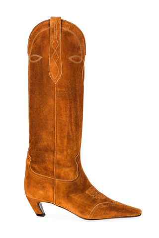 Khaite Dallas Suede Cowboy Boots