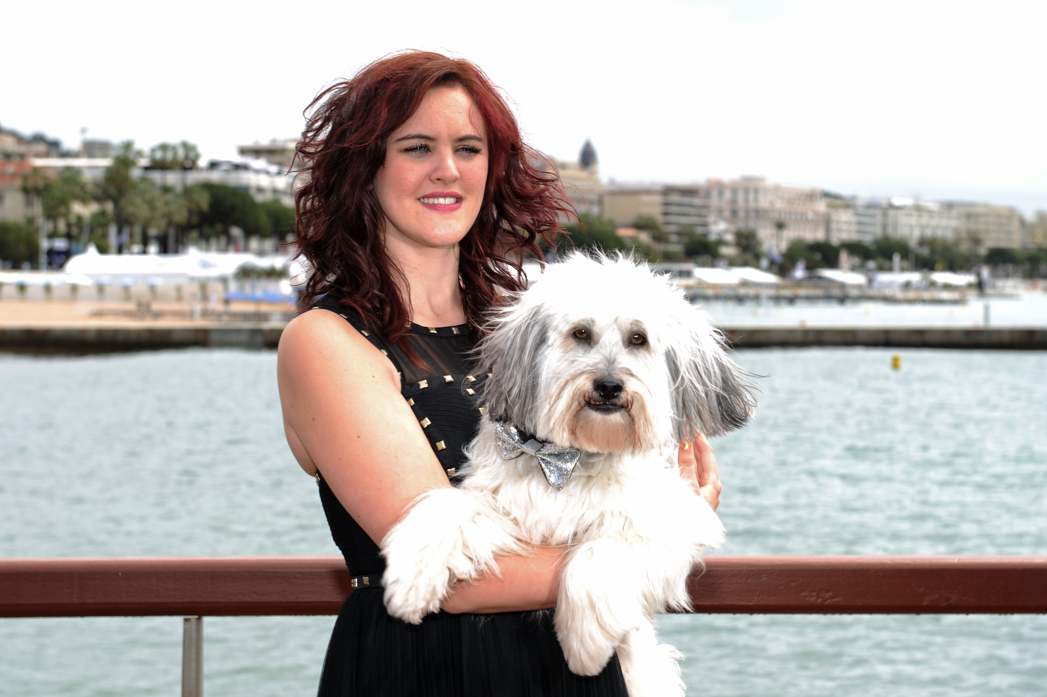 Ashleigh Butler and Pudsey attend Pudsey: The Movie Photocall during the 66th Annual Cannes Film Festival
