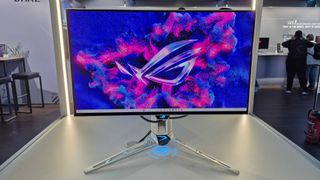 Asus ROG Swift OLED monitor at Gamescom 2025