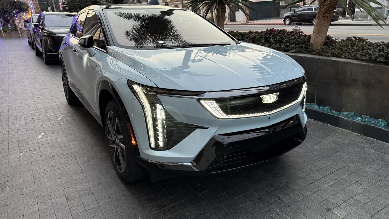 The Cadillac Optiq, with emphasis on the AKG Dolby Atmos speaker array