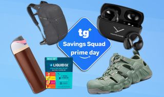 Osprey backpack / Owala bottle / Liquid I.V. / Keen shoes / Beyerdynamic earbuds / Tom's Guide savings squad
