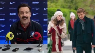Ted Lasso in the Season 3 trailer and Sarah Ramos and co. in trailer for Christmas in Notting Hill.