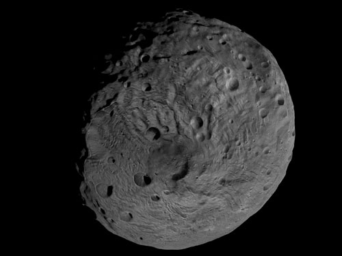 Viewing the South Pole of Vesta