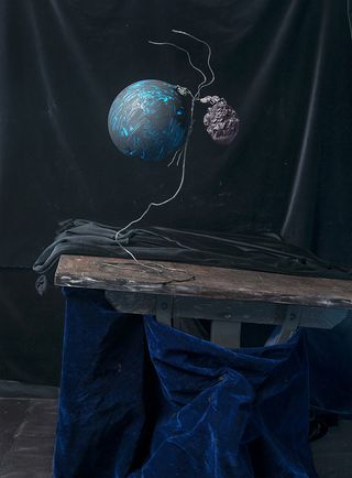 Painted Balloons, Inflated and Deflated, 2018, by Zeke Berman