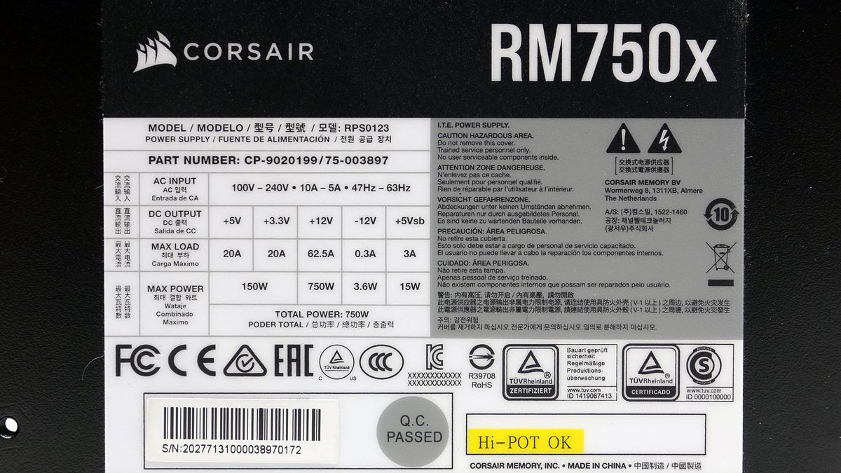 Corsair RM750x