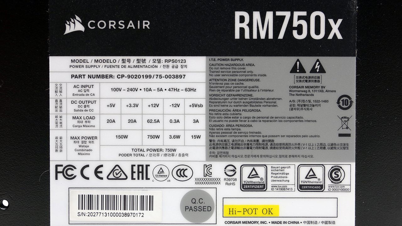 Corsair RM750x
