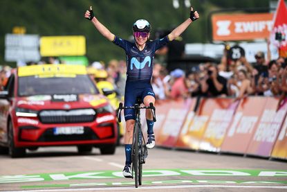 Annemiek van Vleuten wins stage 7 of the Tour de France Femmes.