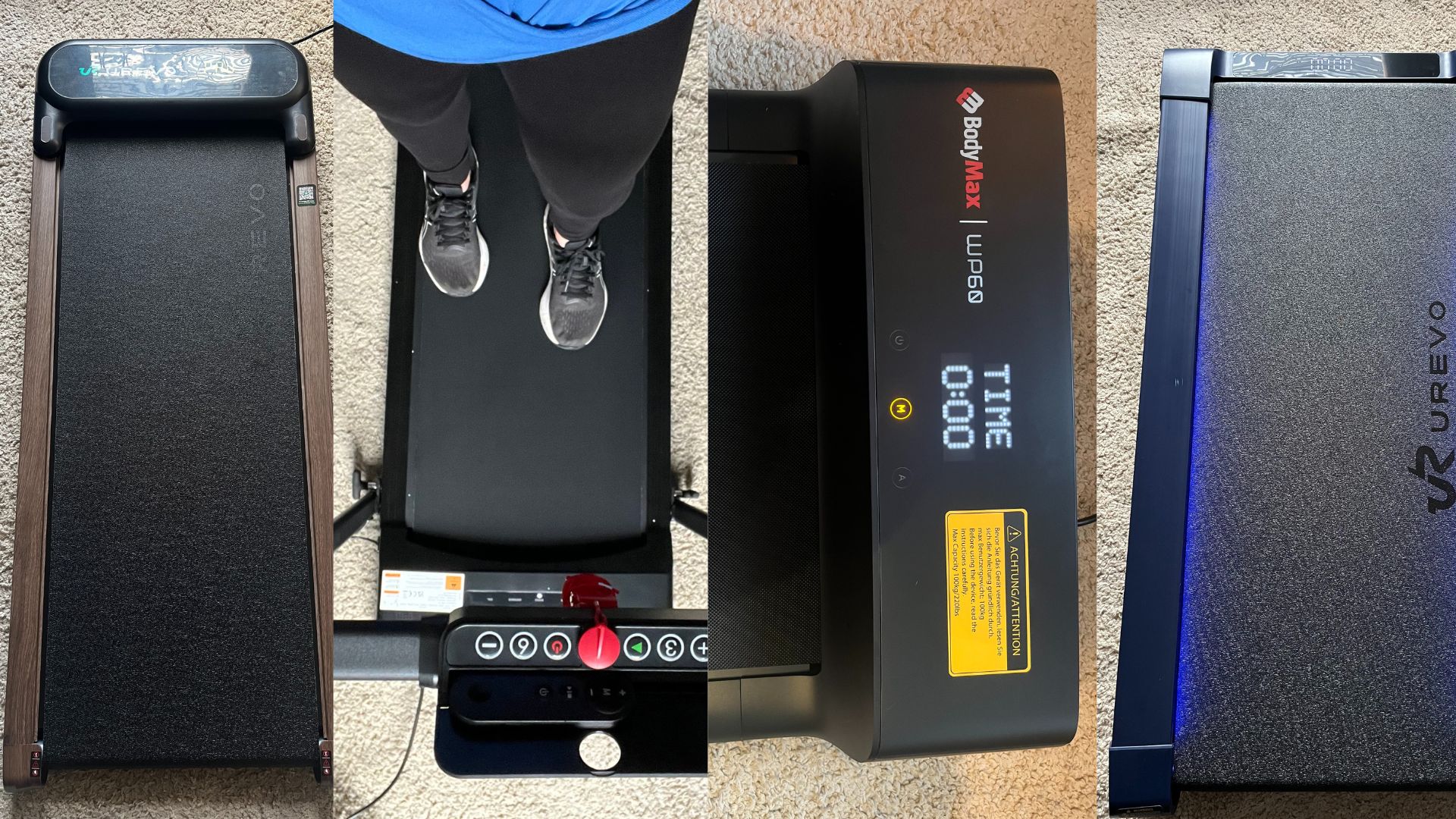 Susan Griffin testing the best walking pads