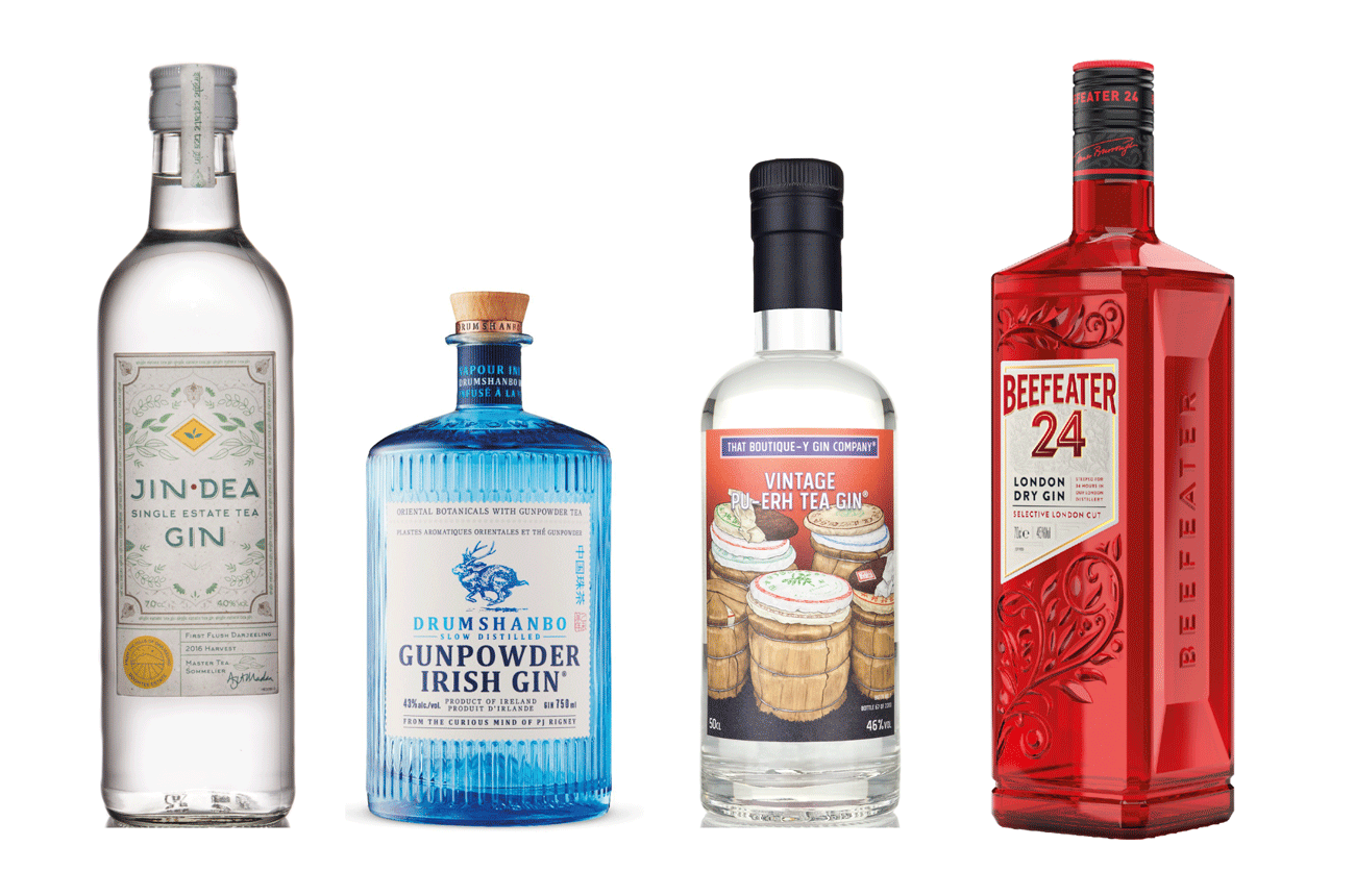 Gin bottles