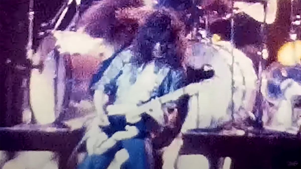 See Eddie Van Halen wield an early configuration of his legendary Frankenstein guitar in newly unearthed footage