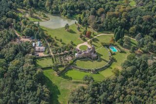 Aerial view of the Duke of Windsor's grade II listed - Fort Belvedere