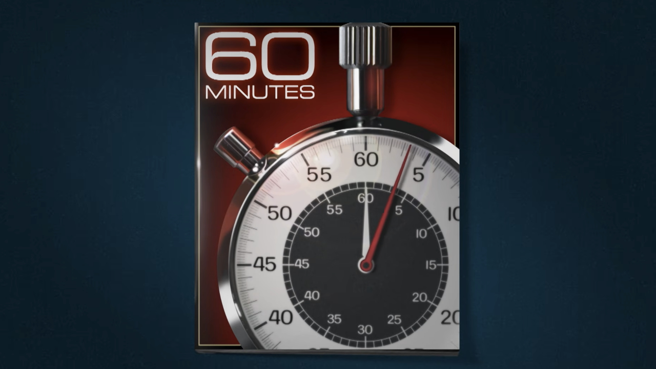 The 60 Minutes logo appears during the opening credits.