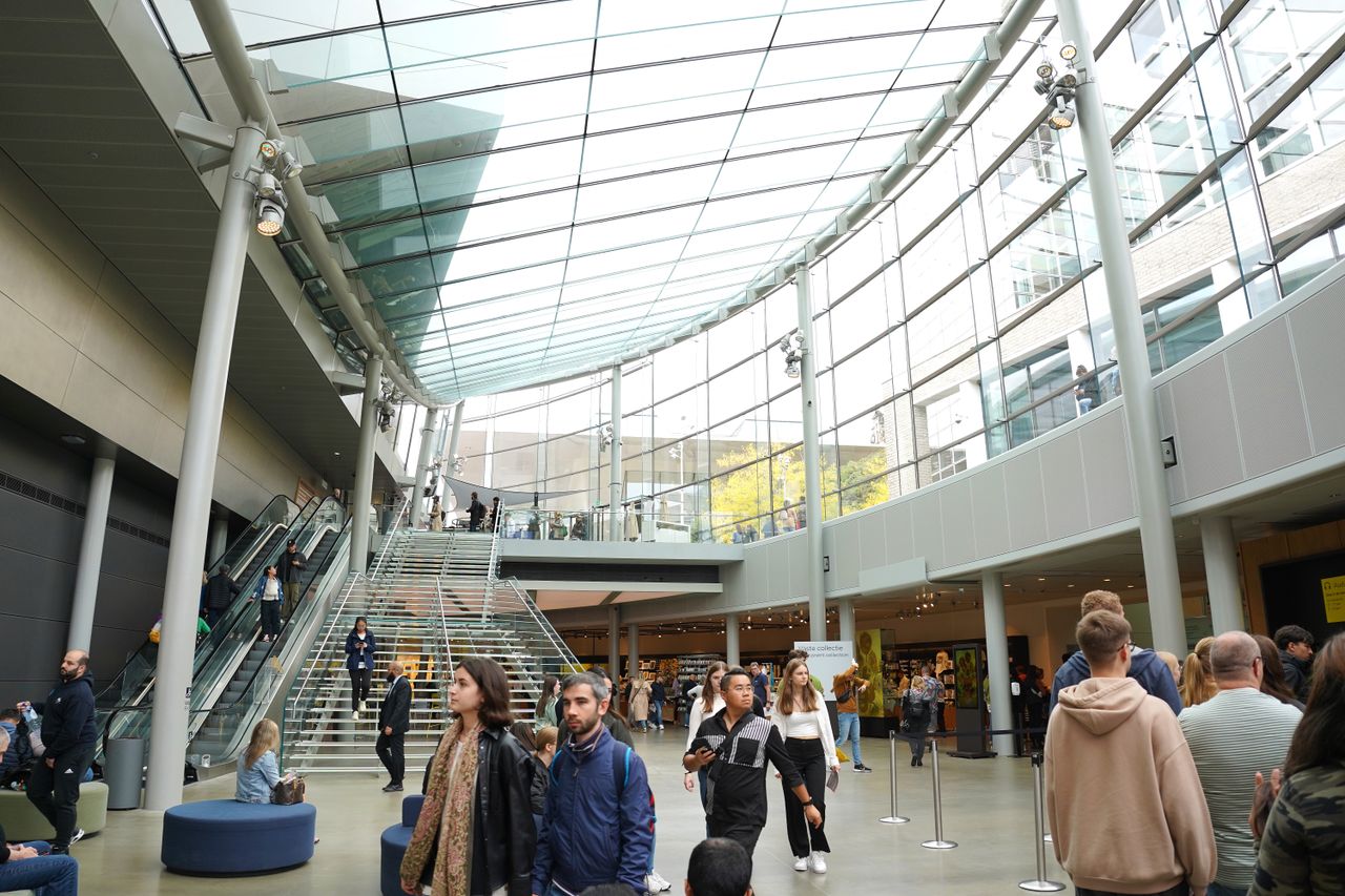 The atrium of the Van Gogh Museum