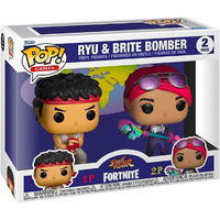 Funko Pop! Games: Fortnite - Ryu and Brite Bomber 2 Pack, Multicolor: $9.99