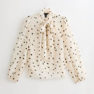 polka dot blouse