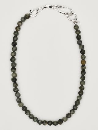 Massimo Dutti, Veined Stone Necklace