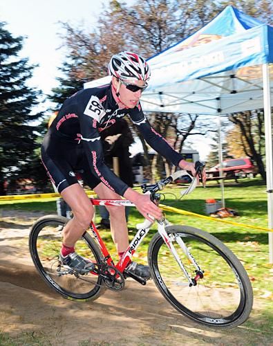 Tristen Schouten (Planet Bike) riding in the top ten.