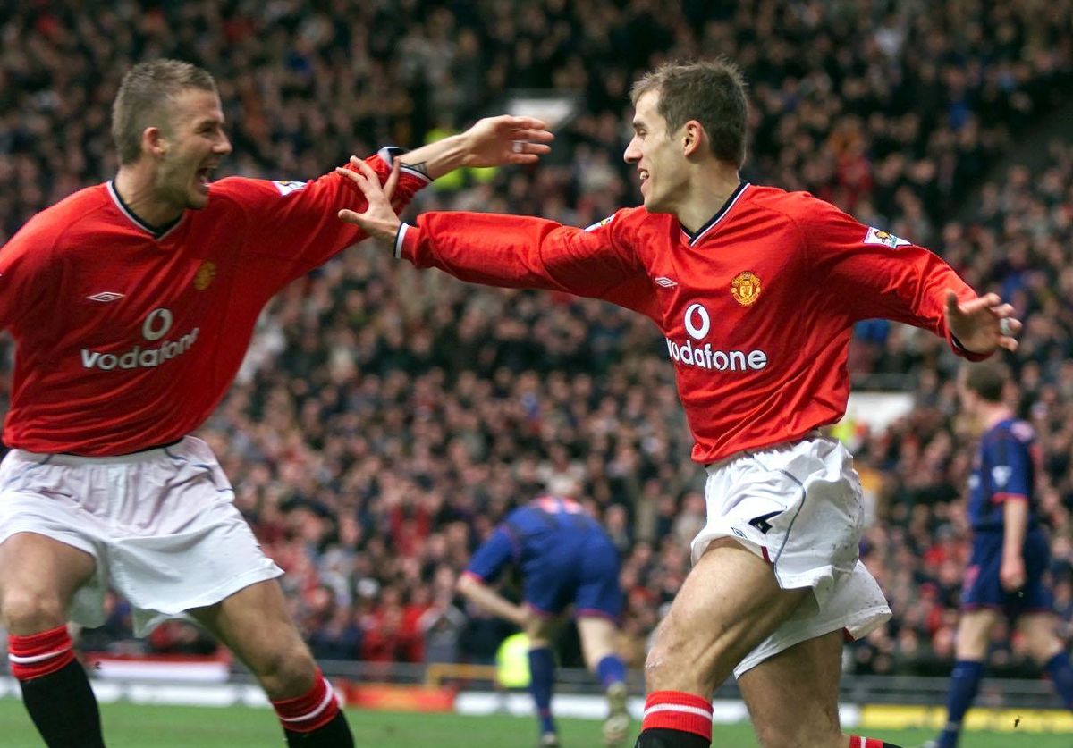 Phil Neville and David Beckham File Photos