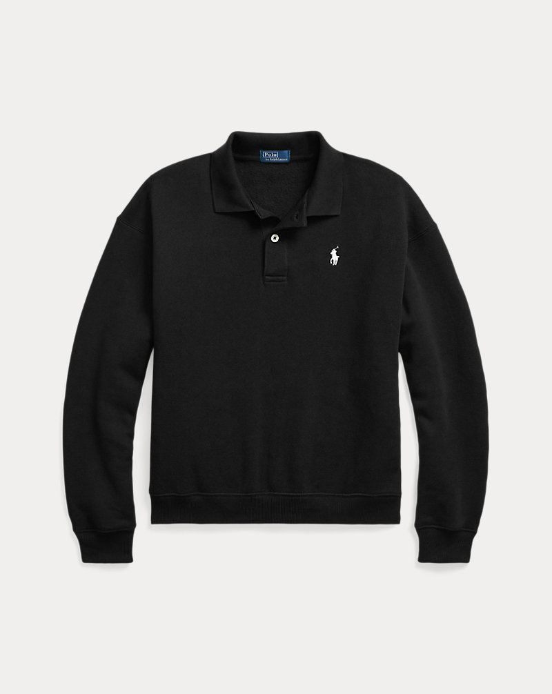 Polo Collar Fleece Pullover
