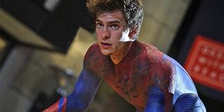 Andrew Garfield as Peter Parker / Spider-Man in suit in Amazing Spider-Man