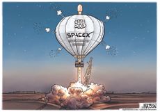 Political cartoon