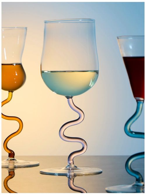 River Valadez, Hand-Blown Wine Glasses (set of 2)