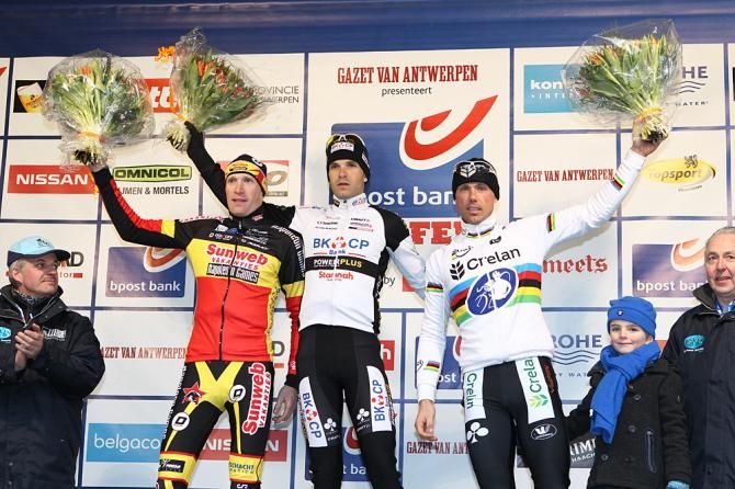 The bpost Bank Trofee Lille podium: Vantornout, Albert, Nys