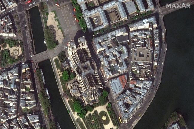 Notre Dame Fire Damage Spotted from Space (Photo)