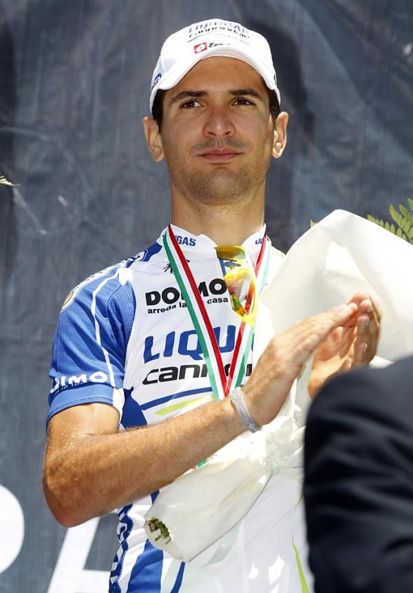 Alan Marangoni (Liquigas-Cannondale) on the podium
