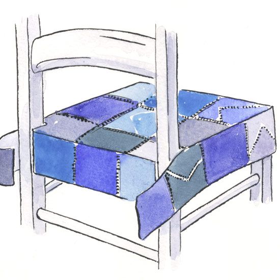 How to make a patchwork seat cover Ideal Home