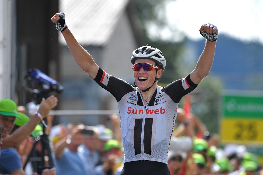 Soren Kragh Andersen (Team Sunweb) wins stage 6 at Tour de Suisse