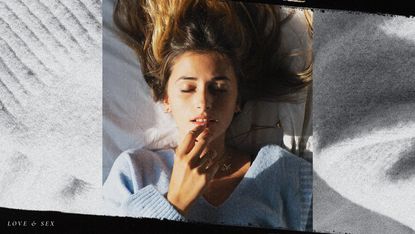 Why do orgasms feel good? A woman lying on a bed post-orgasm