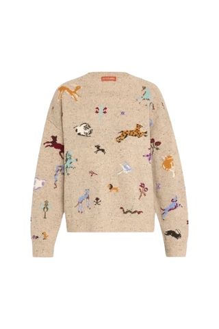 Altuzarra Mati Animal Intarsia Wool Sweater