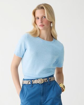 Cashmere Shrunken T-Shirt