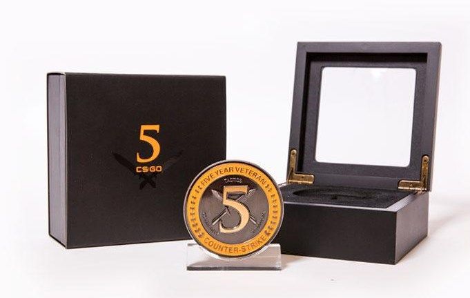 Valve is now selling a real-life Counter-Strike: Global Offensive 'Five Year Veteran Coin'