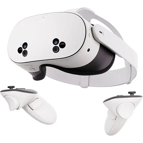 The Meta Quest 3S on a white background.