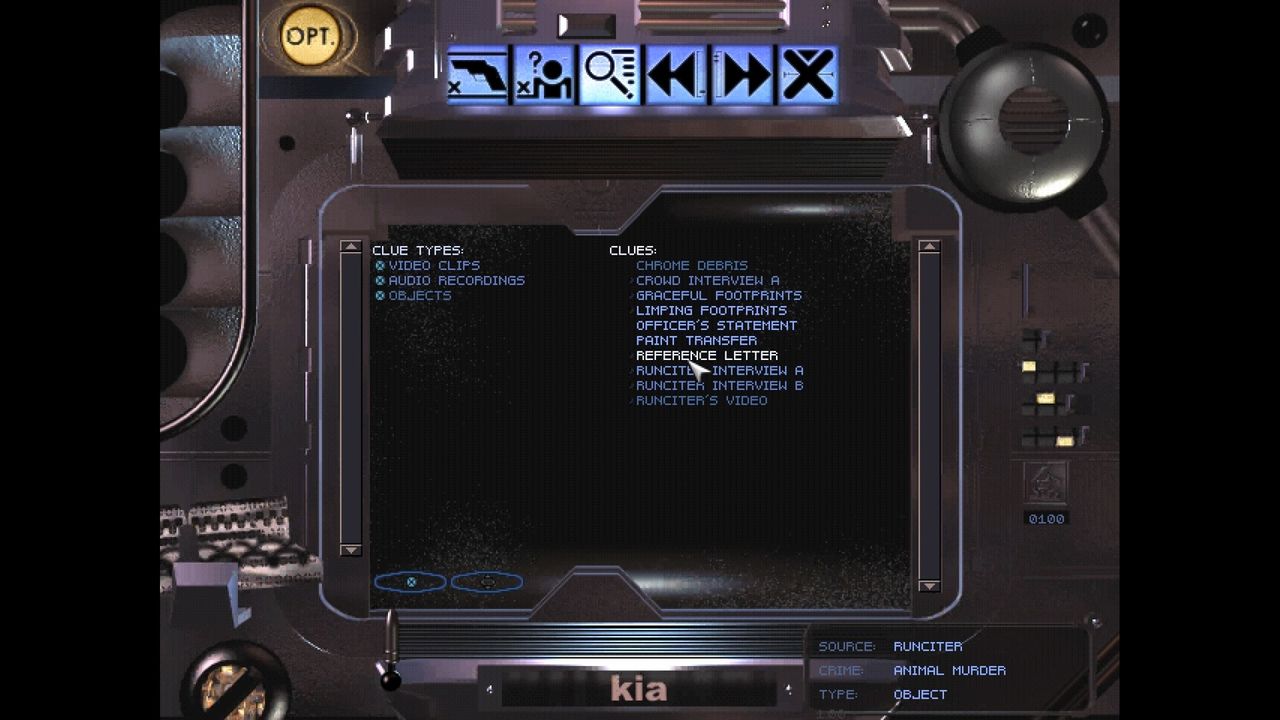 Original interface