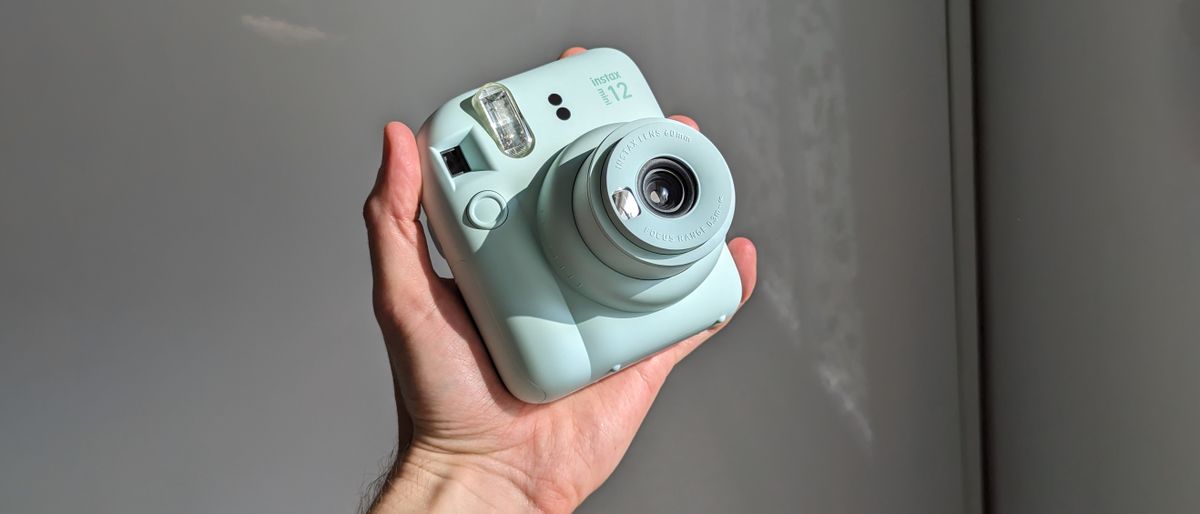 Fujifilm Instax Mini 12 instant camera in green