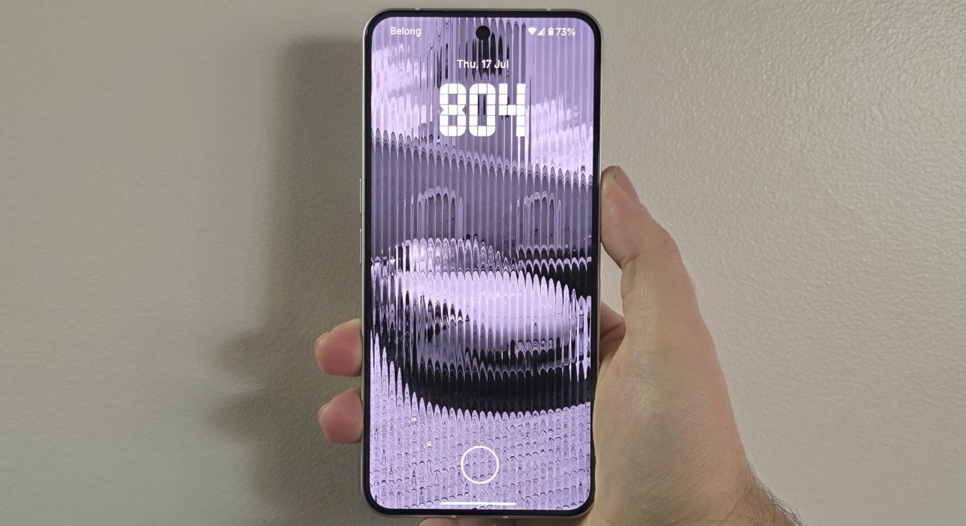 The Nothing Phone 3 being held in a hand