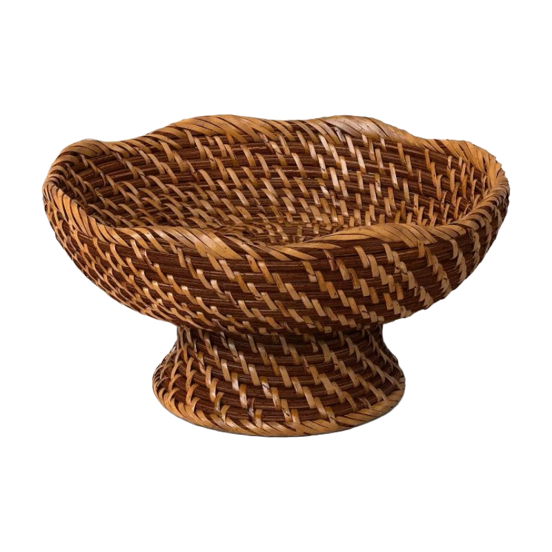 Target, Rattan Fruit Bowl Dark Walnut
