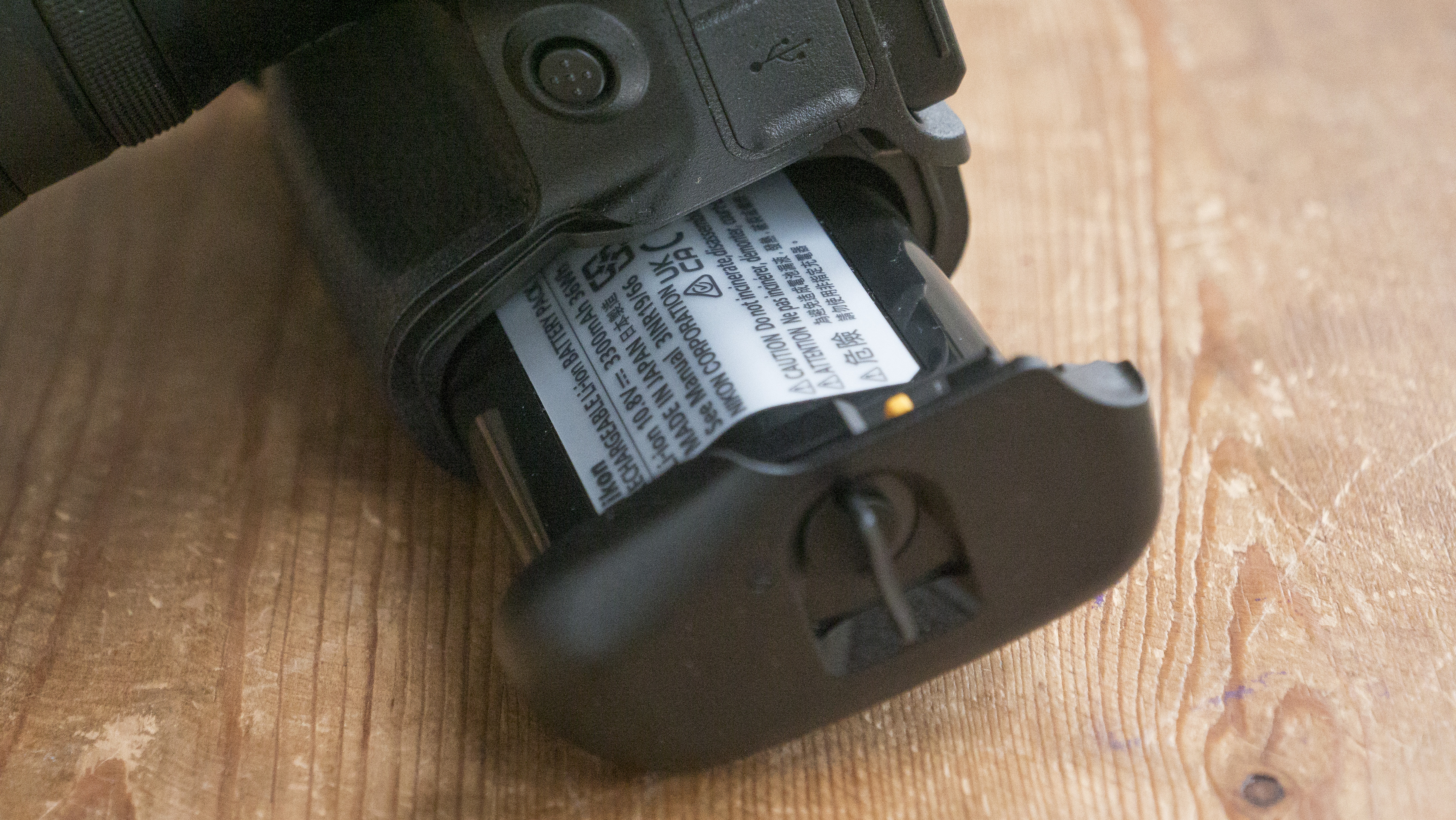 The Nikon Z9 camera's battery