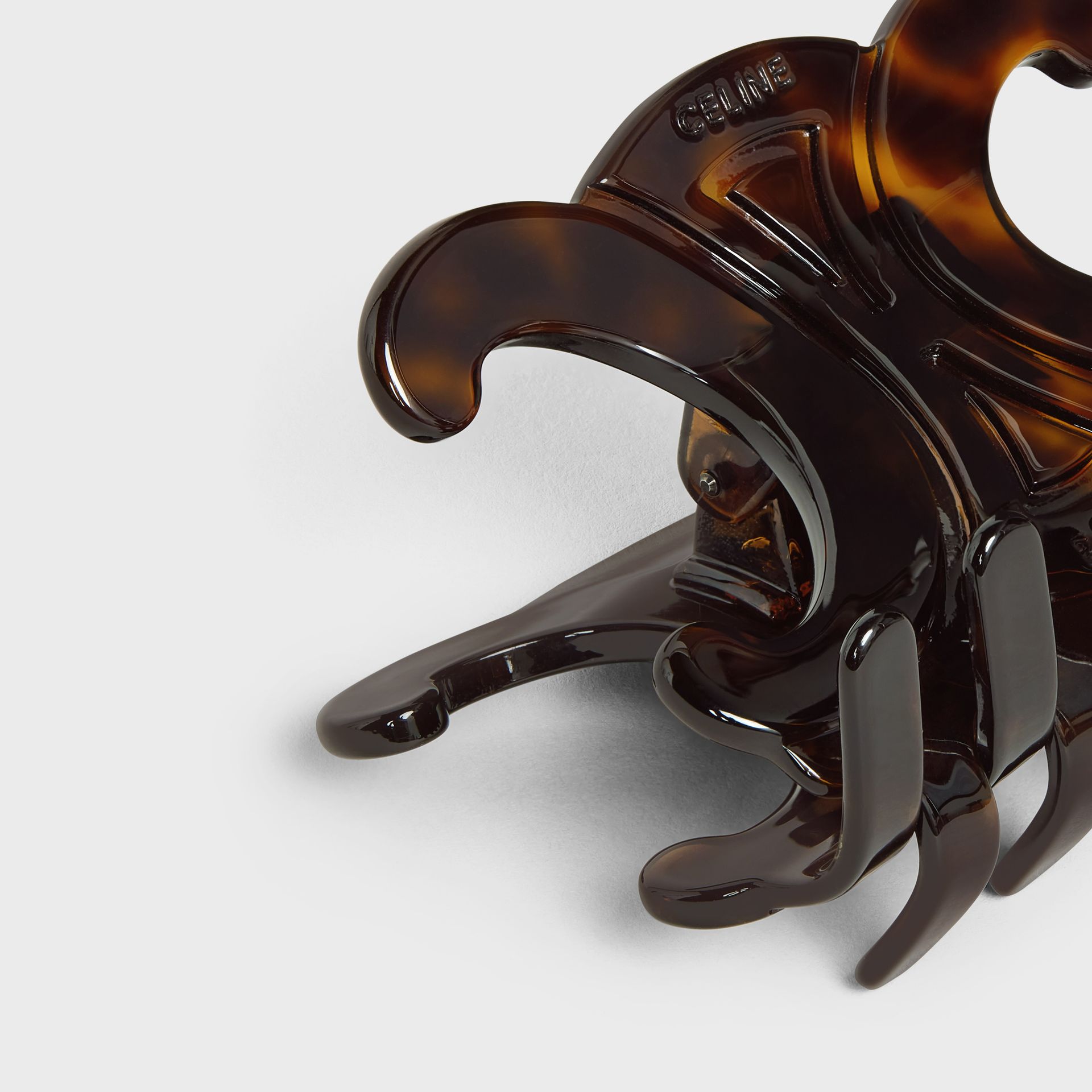 Celine Large Hair Claw in Acetate