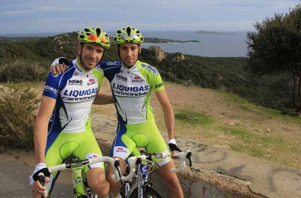 Alessandro Vanotti with Vincenzo Nibali