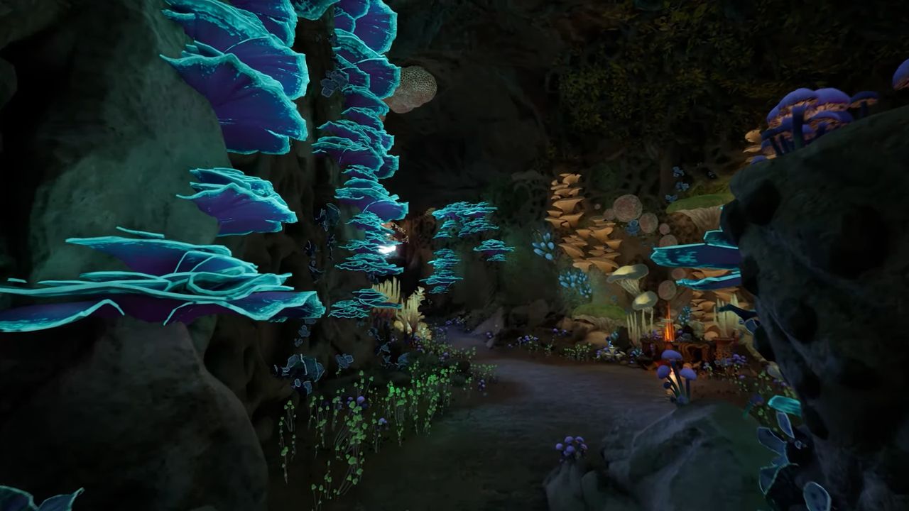 glowing fungi in Avowed
