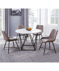 Steve Silver Ramona 5-Pc. Dining Set, (Round Table &amp; 4 Side Chairs) | Was $2,17