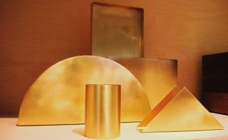 Brass desk accessories by Ferm Living